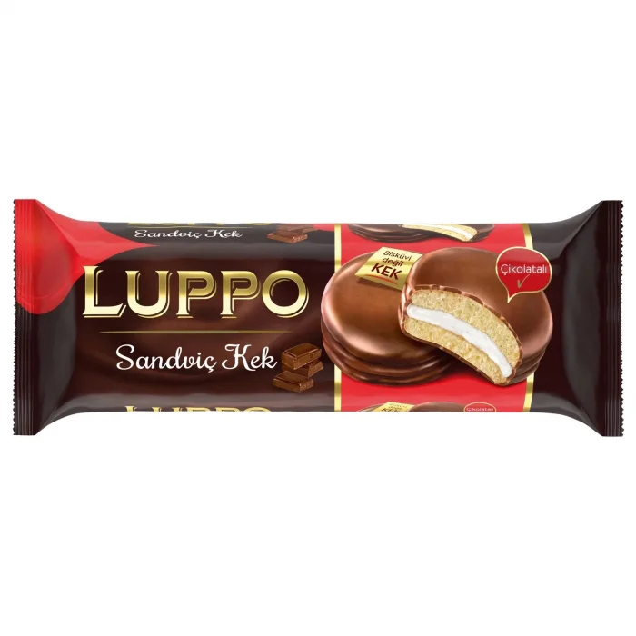 Luppo Sandviç Kek Sade 8 Li x 12 Adet