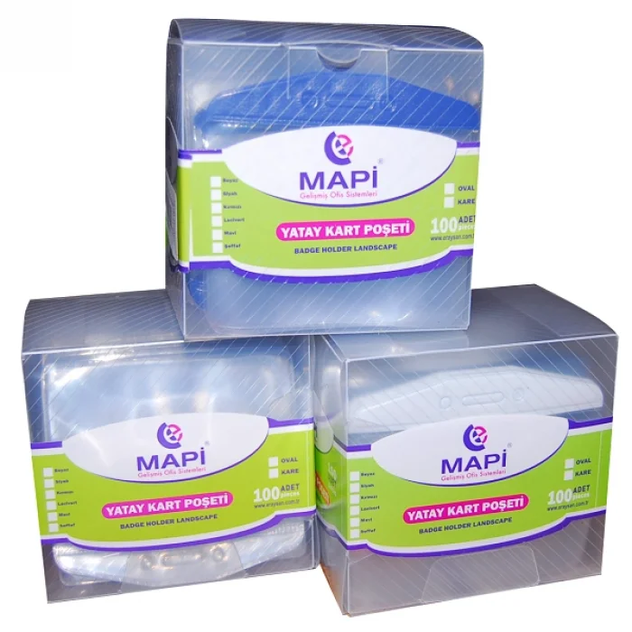 Mapi Kart Poşeti Yatay Beyaz x 100 Adet