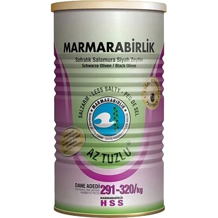 Marmara Birlik Zeytin Az Tuzlu 291-320 800 Gram