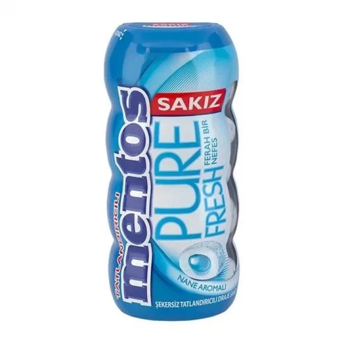 Mentos Sakız Pure Bidon Nane 30 Gram x 12 Adet