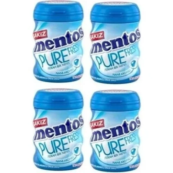 Mentos Sakız Pure Bidon Nane 4ad