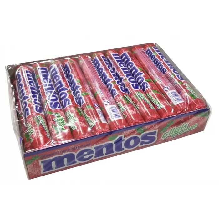 Mentos Stıck Çilek 37,5 Gram x 20 Adet
