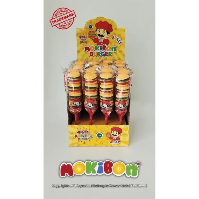 Mokibon Hamburhgr Jelibon x 24 Adet