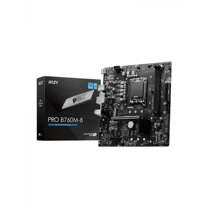 Msı Pro B760M-B DDR4 4800Mhz (OC) M.2 1700p mATX Anakart