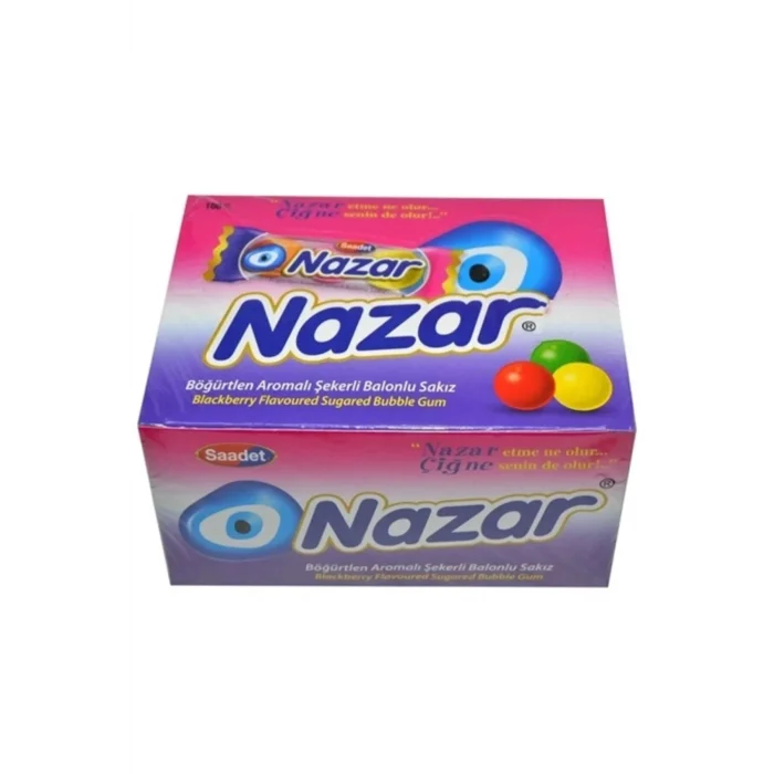 Nazar 3  Lü Top Sakız Böğürtlen x 100 Adet