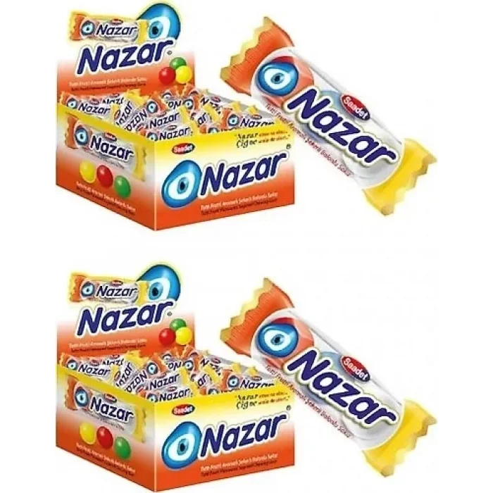 Nazar 3  Lü Top Sakız Tutti Frutti 100 Lü