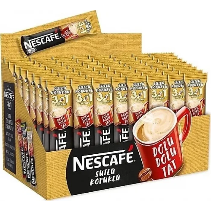 Nescafe 3ü1 Arada Sütlü Köpüklü x 72 Adet