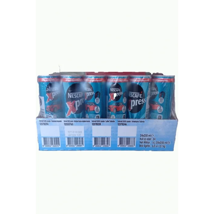 Nescafe Xpress Soğuk Kahve Hindistan Cevizi Ve Bademli 250 Ml  x 24 Adet