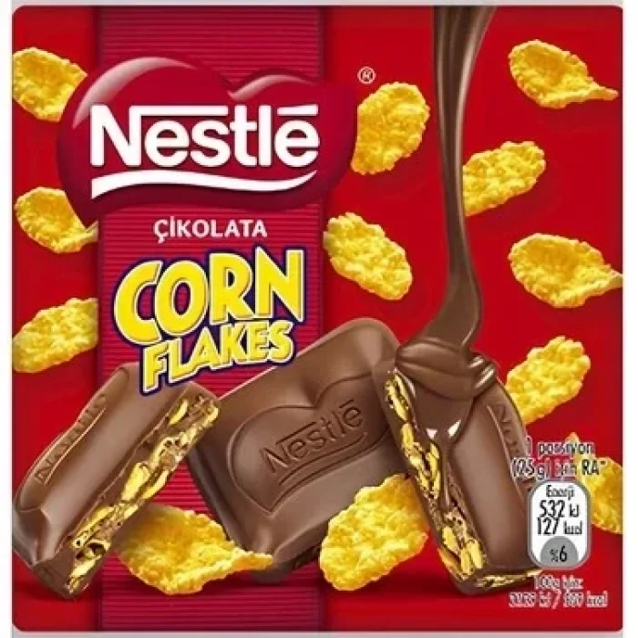 NestleKare Sütlü Cornflakes Çikolata 60 Gram x 6 Adet