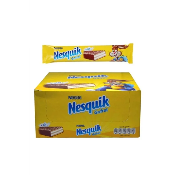 Nestle Nesquik Gofret Sütlü 18 Gram x 30 Adet