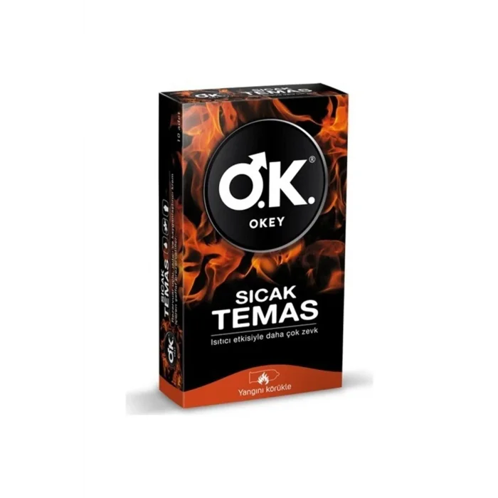 Okey  Prezervatif Sıcak Temas 10 Lu