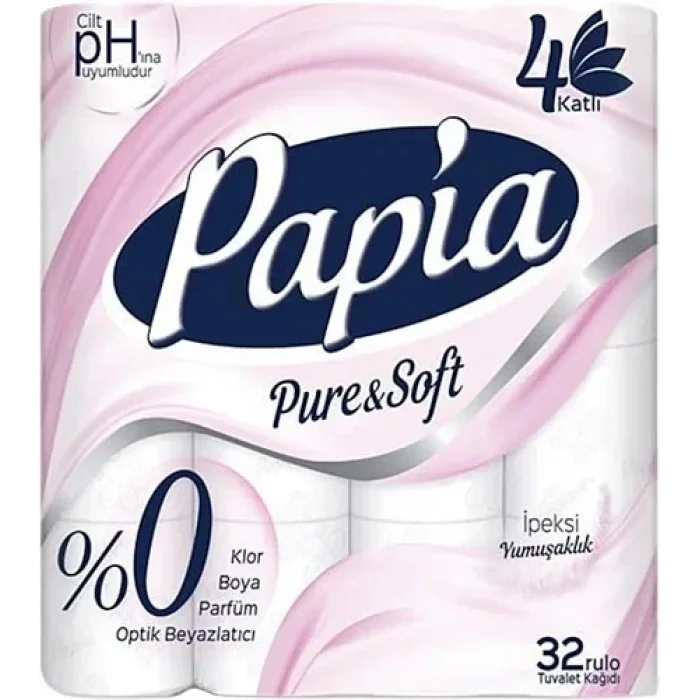 Papia Tuvalet Kağıdı 4katlı 32 Li