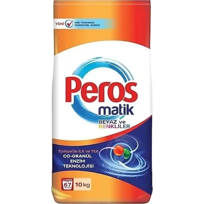 Peros Matik Beyaz Ve Renkli 10 Kilogram