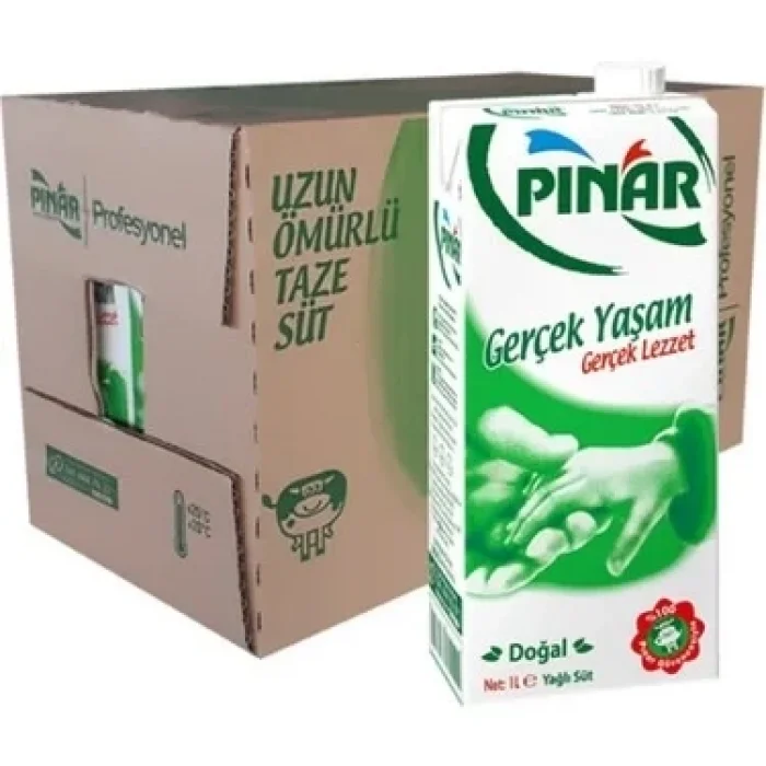 Pınar Süt Tam Yağlı 1 Litre  x 12 Adet