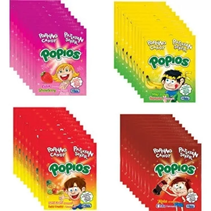 Popios Patlayan Şeker 4 Gram Çeşit