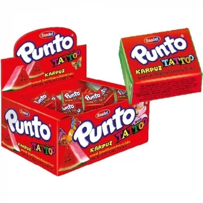 Punto Tatto Tatlı Sakız Karpuz 100lü