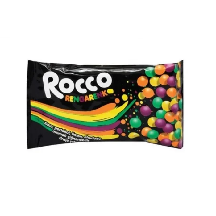 Rocco Rengarenk Draje Şeker 33 Gram x 14 Adet