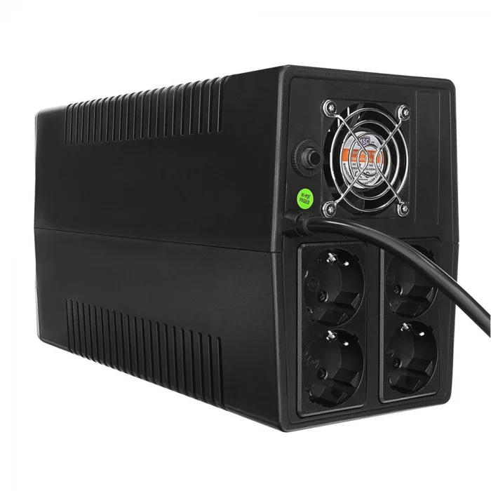 S-link MIGHT U100 1000VA UPS 12V7Ah-2 600W Siyah Line-Interactive Kesintisiz UPS Güç Kaynağı