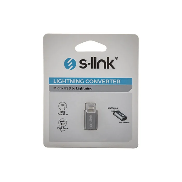 S-link SL-TA10 MicroUSB 5pin F to Lightning M Çevirici