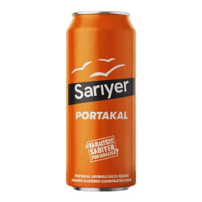 Sarıyer Portakallı Gazoz 330 Ml Teneke x 24 Adet