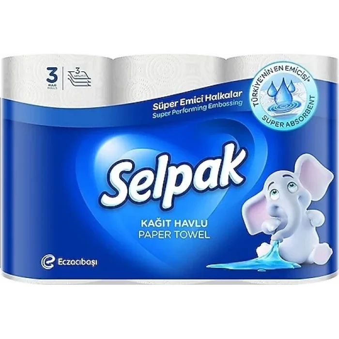 Selpak Havlu 3 Lü x 12 Adet