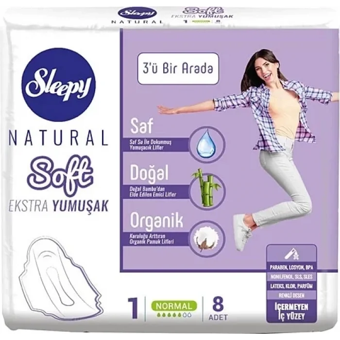 Sleepy Kadın Pedi Premium Tekli  Normal 8 Li