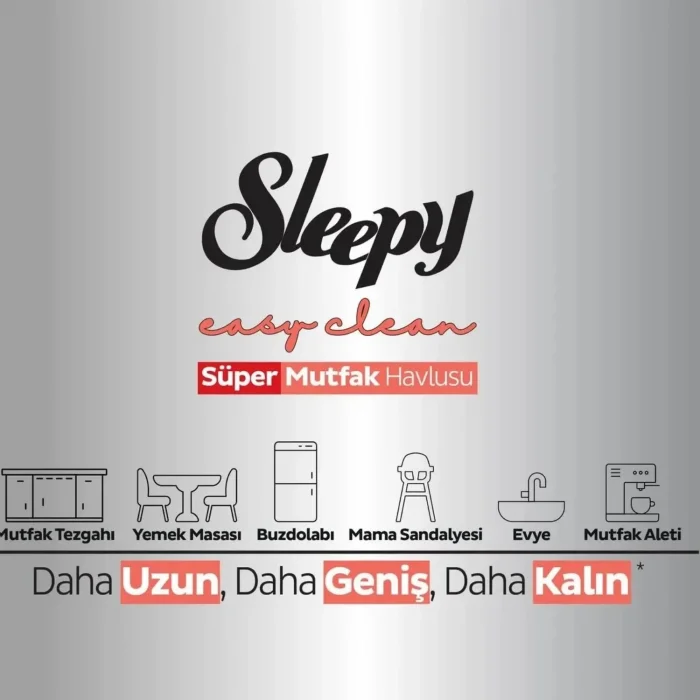Sleepy Mutfak Havlusu Portakal 50 Li