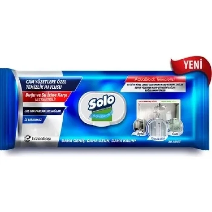 Solo Cam Yüzey Temizlik Havlusu 30lu