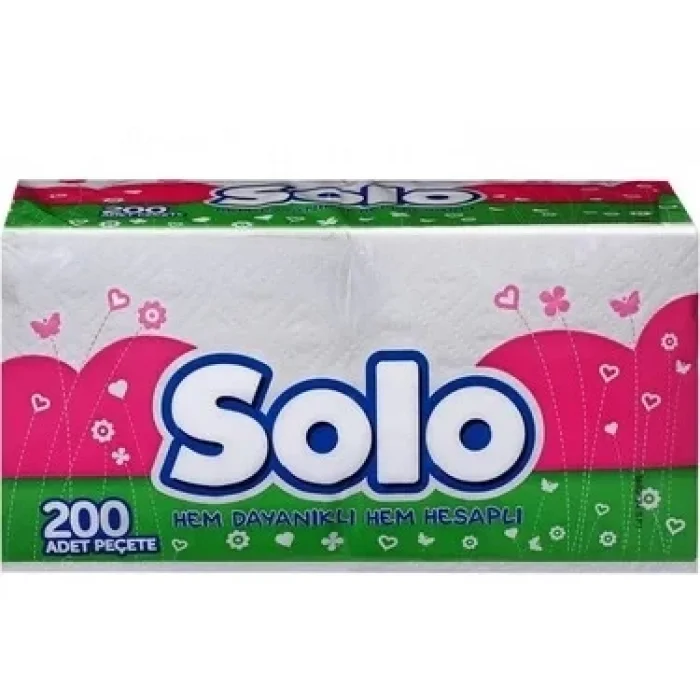 Solo Peçete 200 Lü x 12 Adet