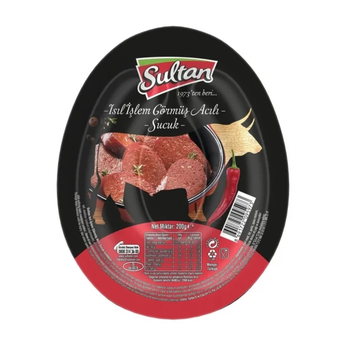Sultan Sucuk Vakumlu Acı 200 Gram
