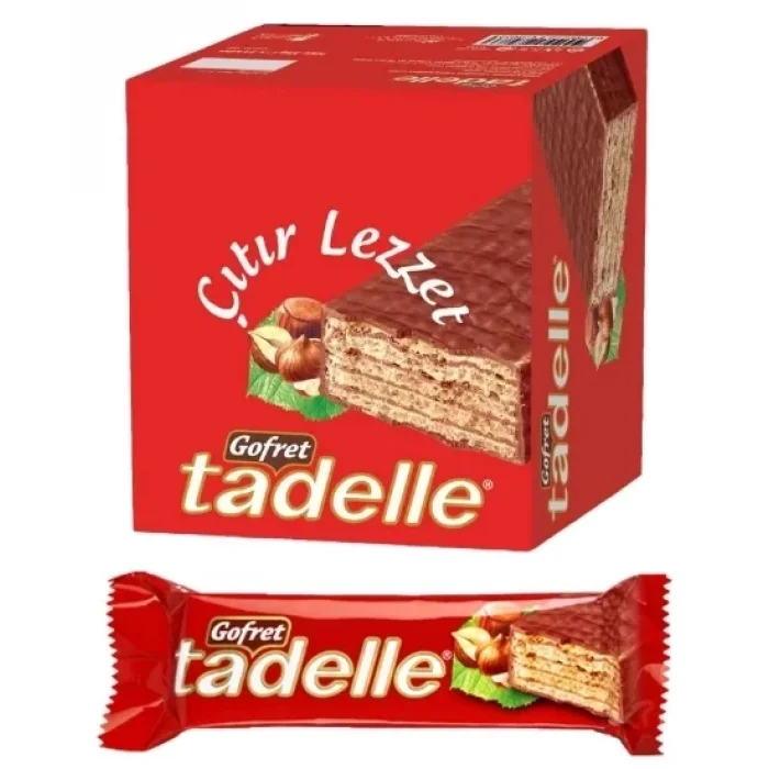 Tadelle Gofret Kırmızı 35 Gram x 24 Adet