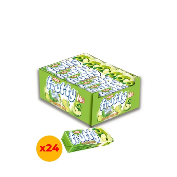 Tayaş Frutty Midi Şeker Elmalı 20 Gram  x 24 Adet