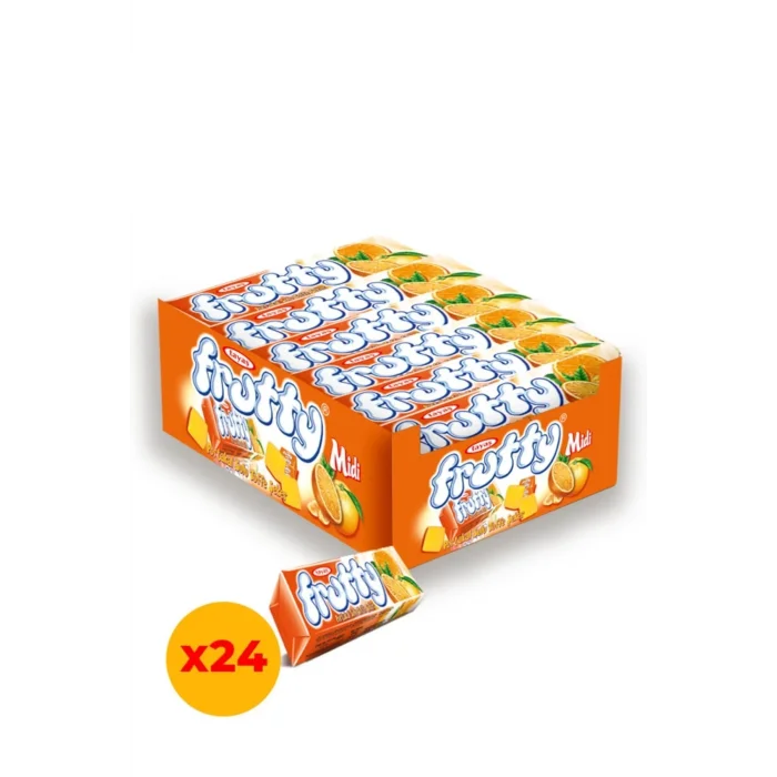 Tayaş Frutty Midi Şeker Portakallı 20 Gram  x 24 Adet