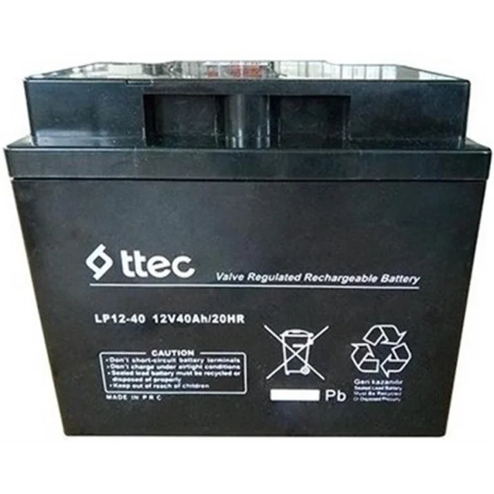 Ttec 12V 40AH Bakımsız Kuru Akü