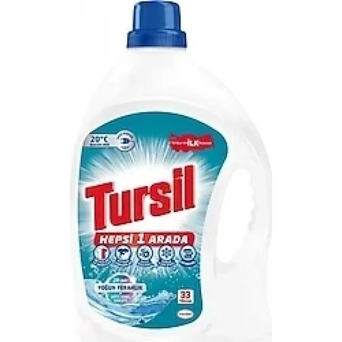 Tursil Sıvı Deterjan 33 Yıkama Yoğun Ferah. 2,145 Ml