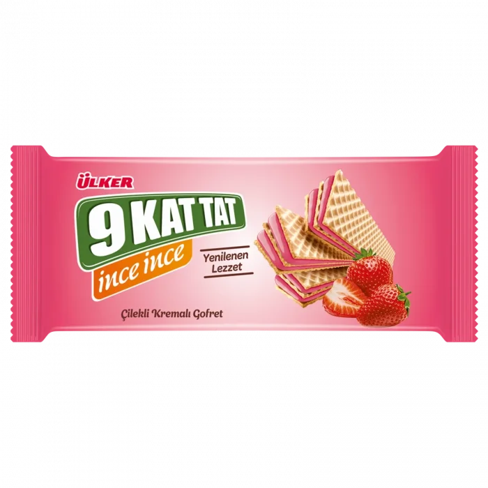Ülker 9 Kat Tat İnce Çilek 114 Gram x 16 Adet
