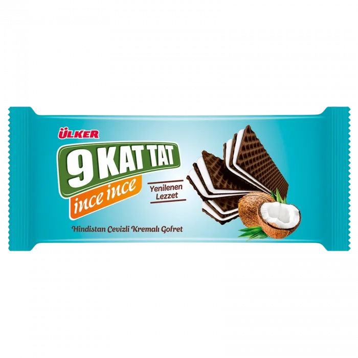 Ülker 9 Kat Tat İnce Hindistan Cevizi 114 Gram x 16 Adet