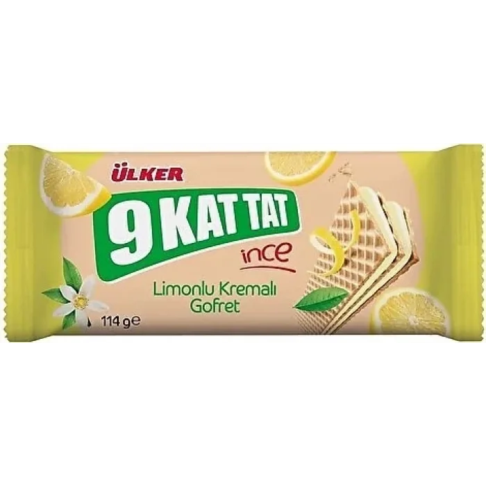 Ülker 9 Kat Tat İnce  Limonlu 114 Gram x 16 Adet