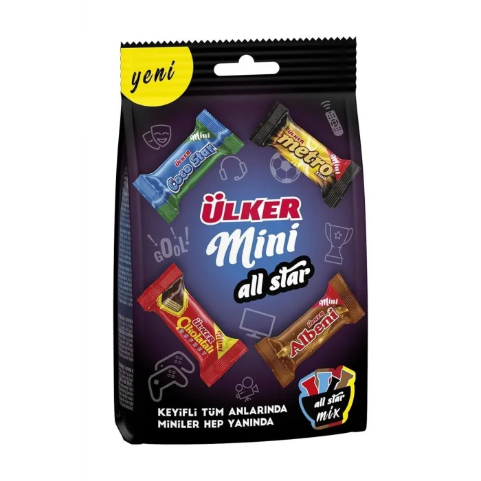 Ülker All Star Mini Poşet 91  Gramam x 10 Adet