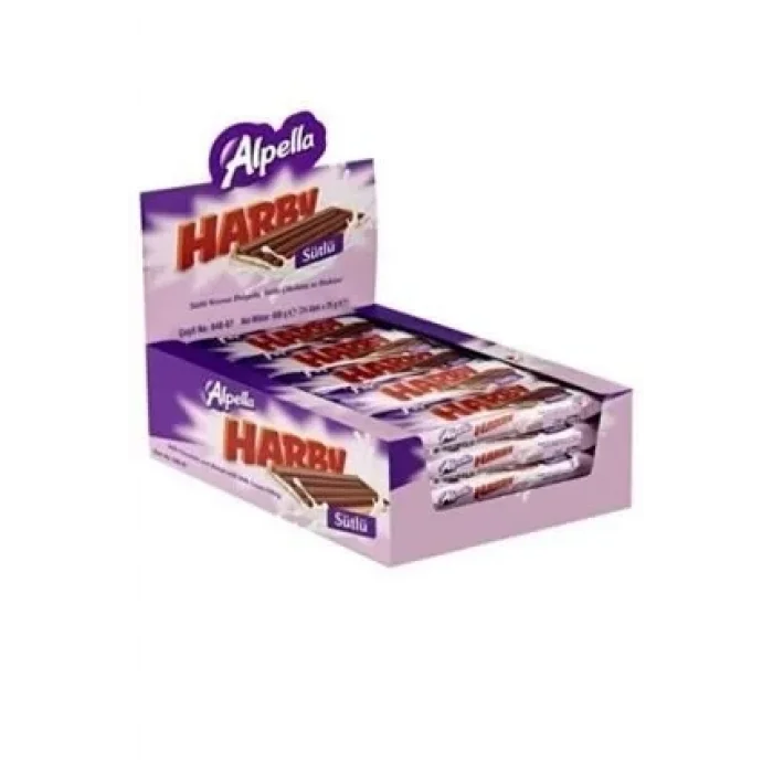Ülker Alpella Harby Sütlü Çik 25 Gram x 24 Adet