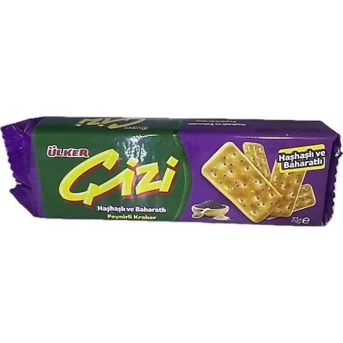 Ülker Çiziviç Haşhaşlı Ve Baharatlı 82 Gram x 24 Adet