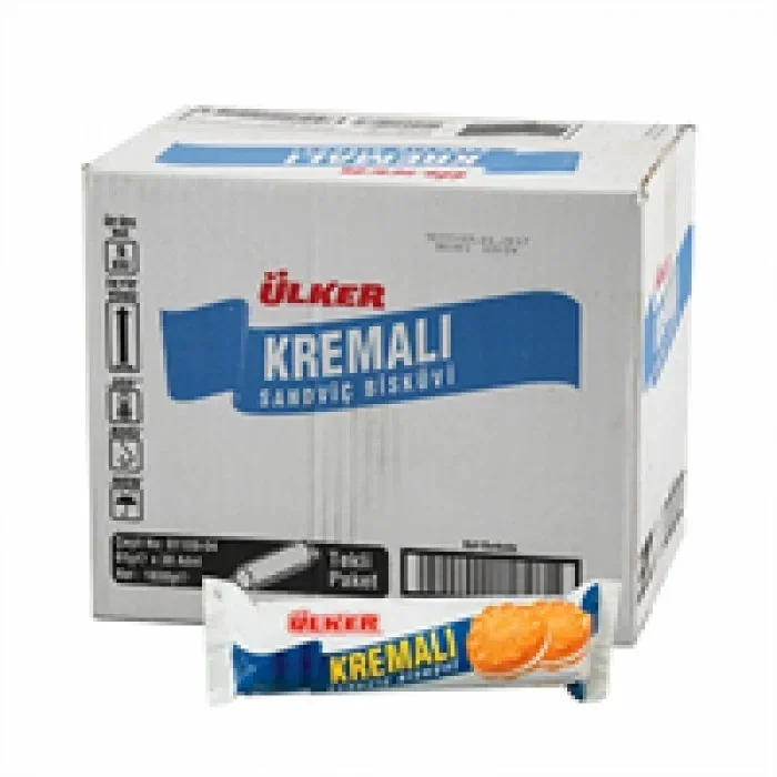 Ülker Kremalı Bisküvi Tekli 61 Gram x 24 Adet