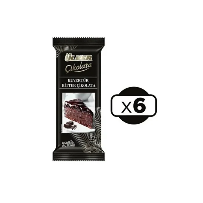 Ülker Kuvertür Çikolata Bitter 200 Gram
