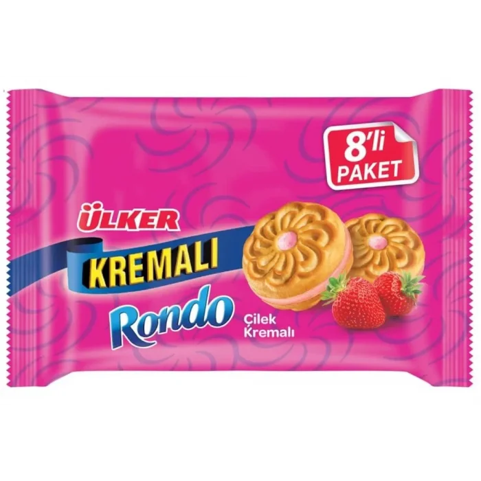 Ülker Rondo Çilek 488 Gram 8 Li