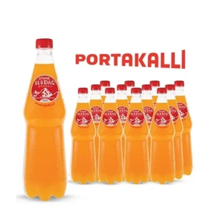 Uludağ Gazoz Portakallı 1 Litre x 12 Adet