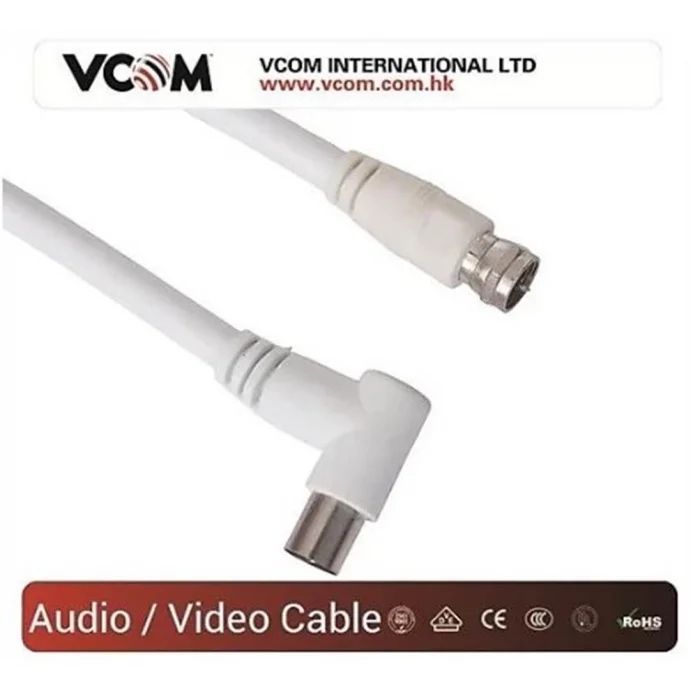 Vcom CV612 10mt Analog Tv RG6 Uydu Kablo