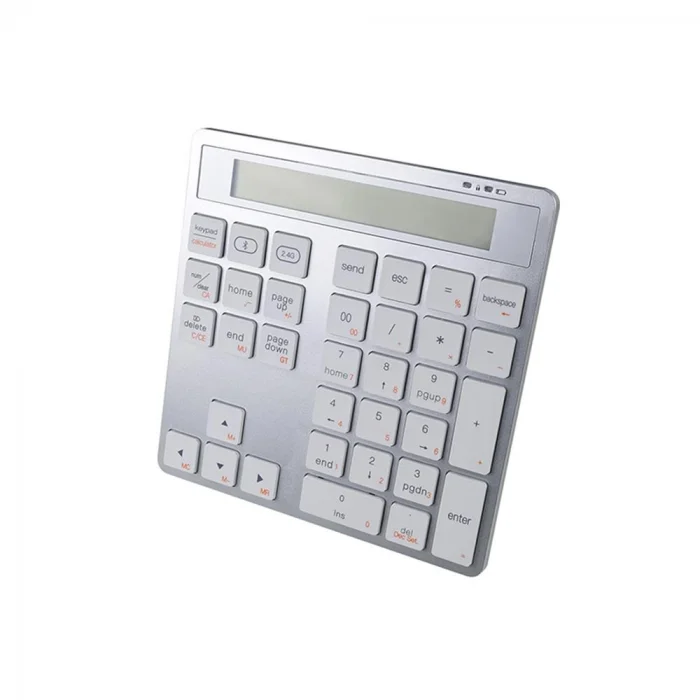 Vcom DK513-Silver Bluetooth 5.0 + 2.4G Masa Üstü Hesap Makinesi