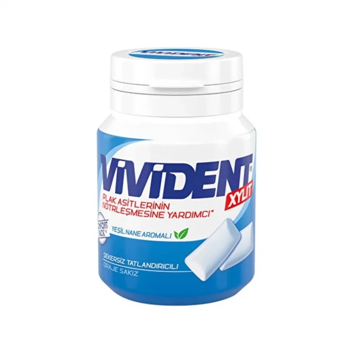 Vivident Bidon Yeşil Nane Draje Sakız