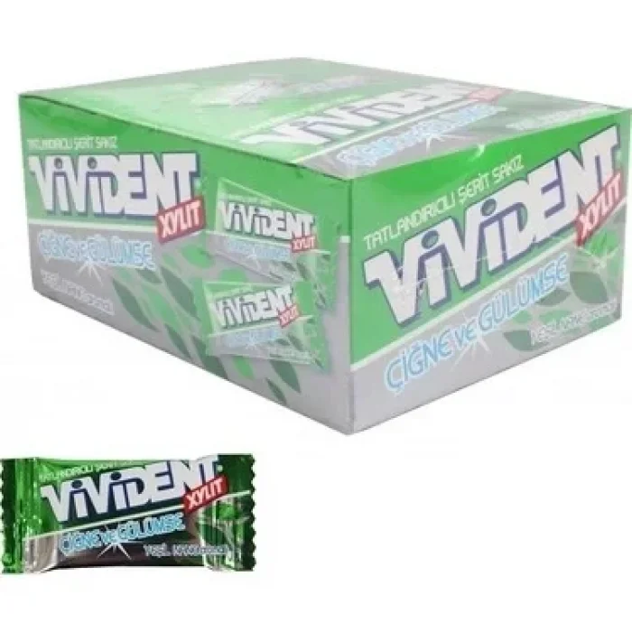 Vivident Tekli Yeşil Nane Sakız x  230 Adet