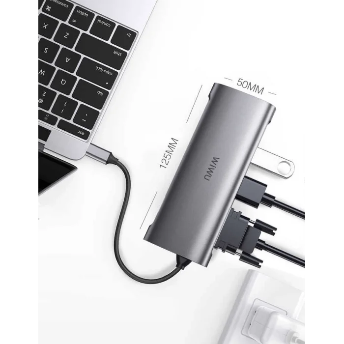 Wiwu Alpha 11312H 11 in 1 Type-C Hub